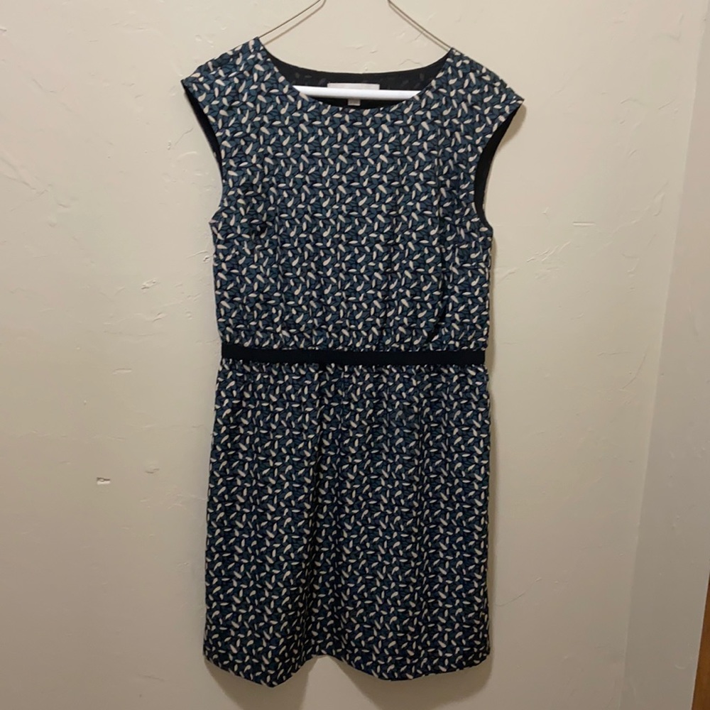ANN TAYLORS sleeveless Printed Sheath Dress Small